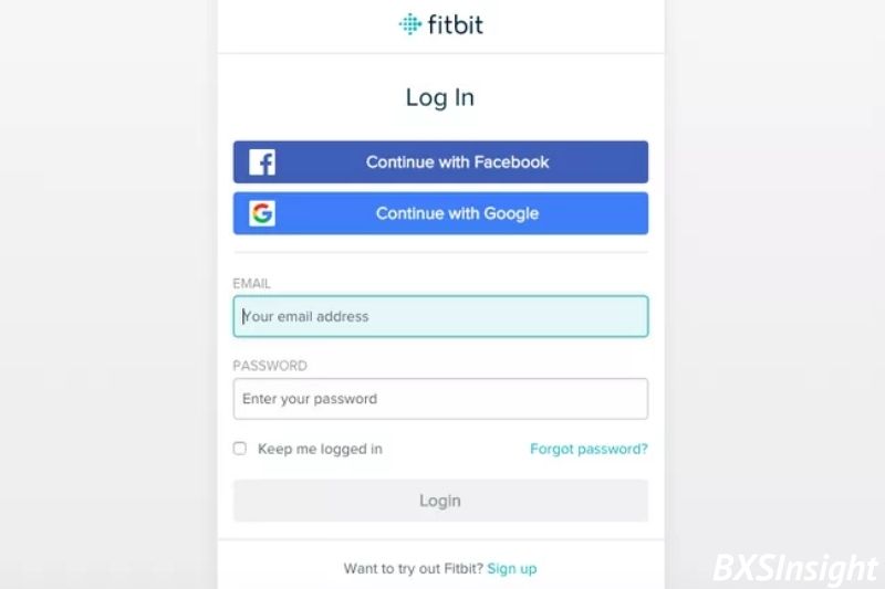 Head over the to the fitbit.com website and log in