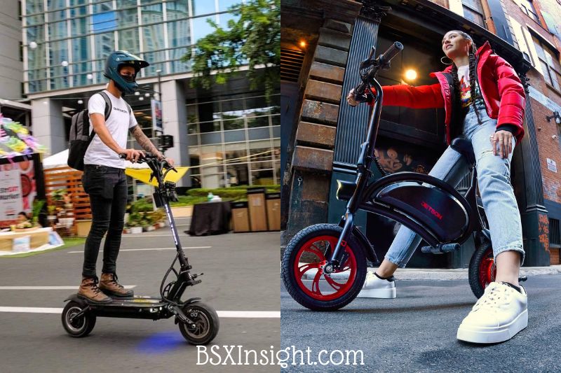 electric scooter vs bike Comfortable Ride